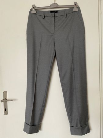 Fabiana Filippi Merinowolle Hose Gr S grau / Glitzer NEU