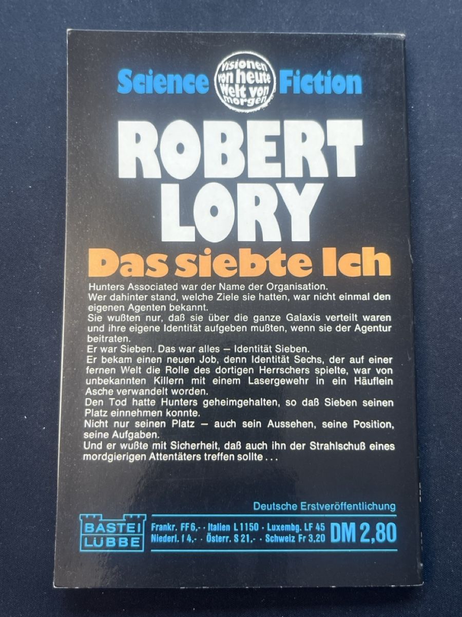 Libri: Robert Lory - Das siebte Ich, Science Fiction, Top! – Usato da Forch venduto da tieckr 1