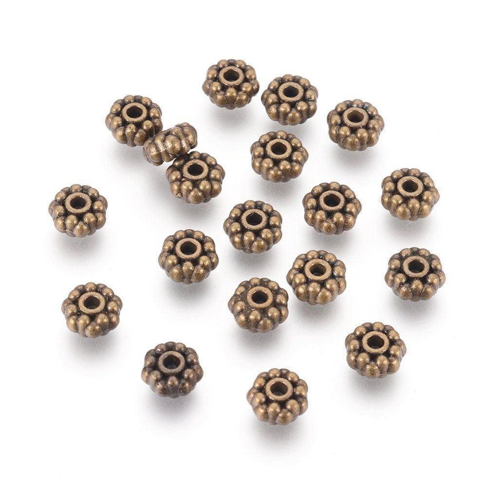 Perle (finte): Rondellen 8x4mm 50 Stück bronze – Nuovo (secondo la descrizione) da Alpnachstad venduto da perlengaby 1