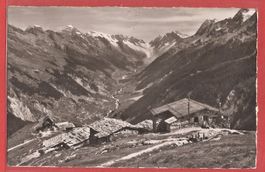 Alp Faldum im Lötschental bei Blatten - Gyger-Karte 1951