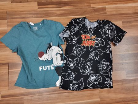 2 Tom & Jerry T-Shirts, Cartoon, Gr. 140 B11