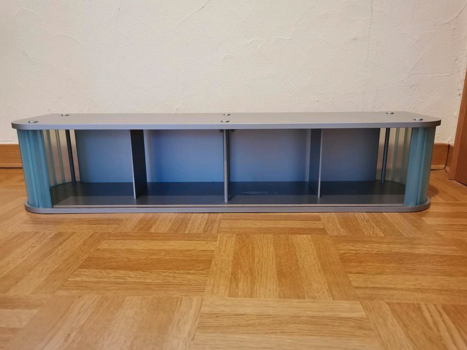 neues IKEA Blista Regal (silber mit hellblauen Schiebetüren) Kaufen