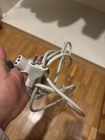 Netzkabel weiss mit Schweizer Stecker Typ J gebraucht