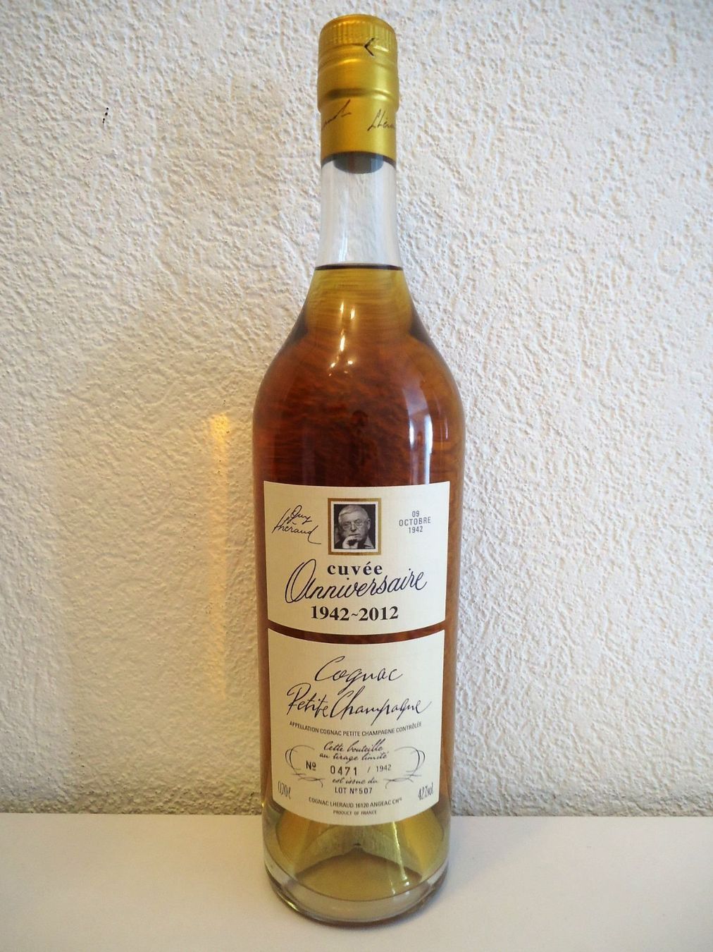 Bevande alcoliche: Lheraud Cognac Petit Champagne 1942-2012 – Nuovo e nell'imballaggio originale da Elsau venduto da Rumsammler 3