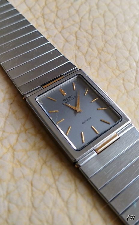 Montre Seiko Lassale Quartz 1980 - Or - À Restaurer / Pièces Détachées
