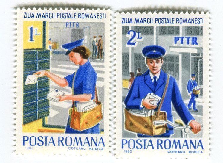 Tutti i francobolli: Briefmarken "Briefträger". Rumänien – Nuovo e nell'imballaggio originale da Basel venduto da Butsch5
