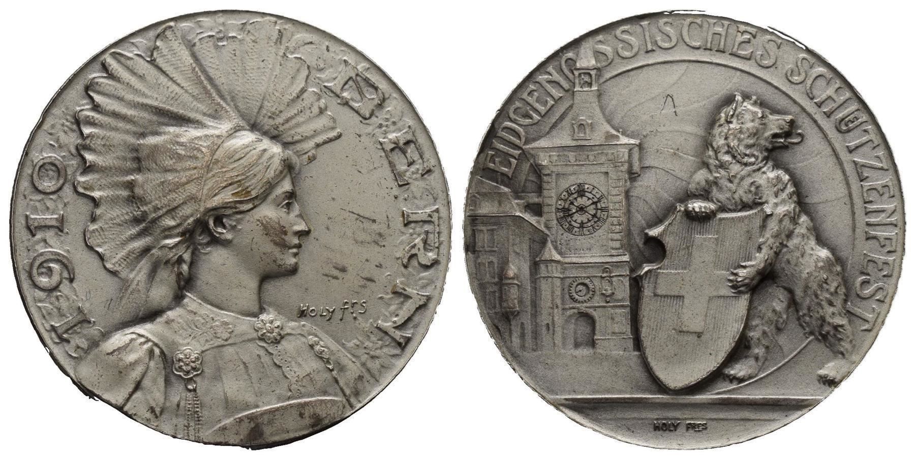 Medaglie: Bern 1910 , Silber matt  R:263c  /572 – Usato da Trimbach venduto da Solothurn1