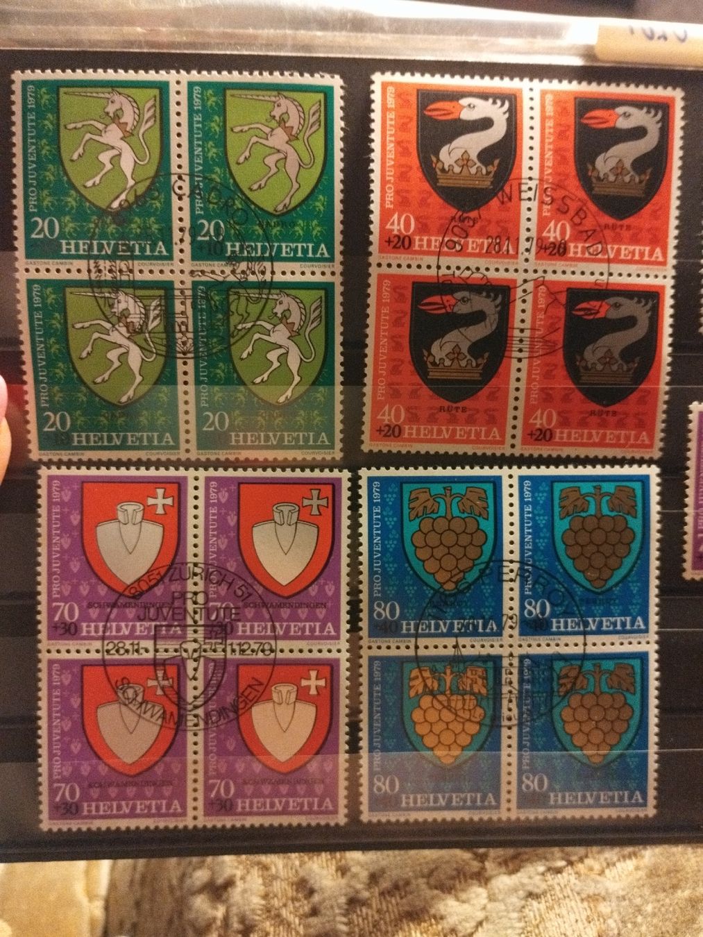 Tutti i francobolli: francobolli pro juventute 1979 quartine e singoli timbrati  – Nuovo (secondo la descrizione) da Vezio venduto da 41181 1