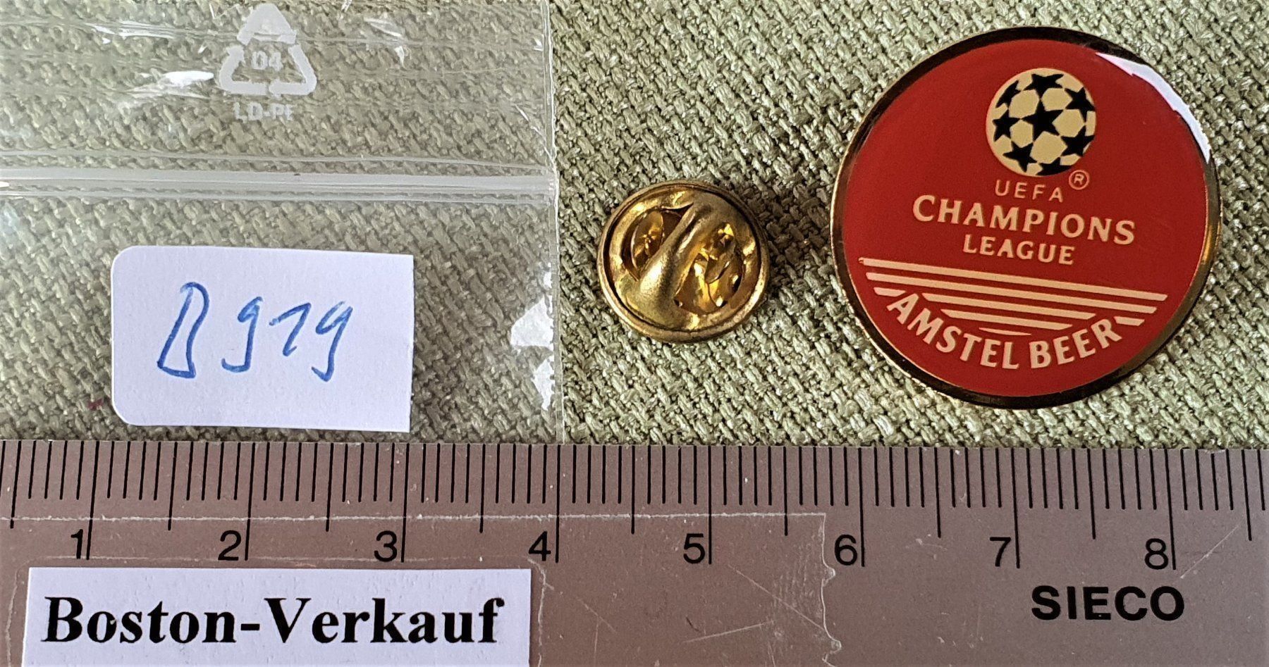 Placchette & Badge: B919 - Pin UEFA Champions League Amstel – Usato da Reinach BL venduto da Boston-Verkauf 2