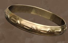 Vintage Armreif Farbe Gold mit Motiv Enten