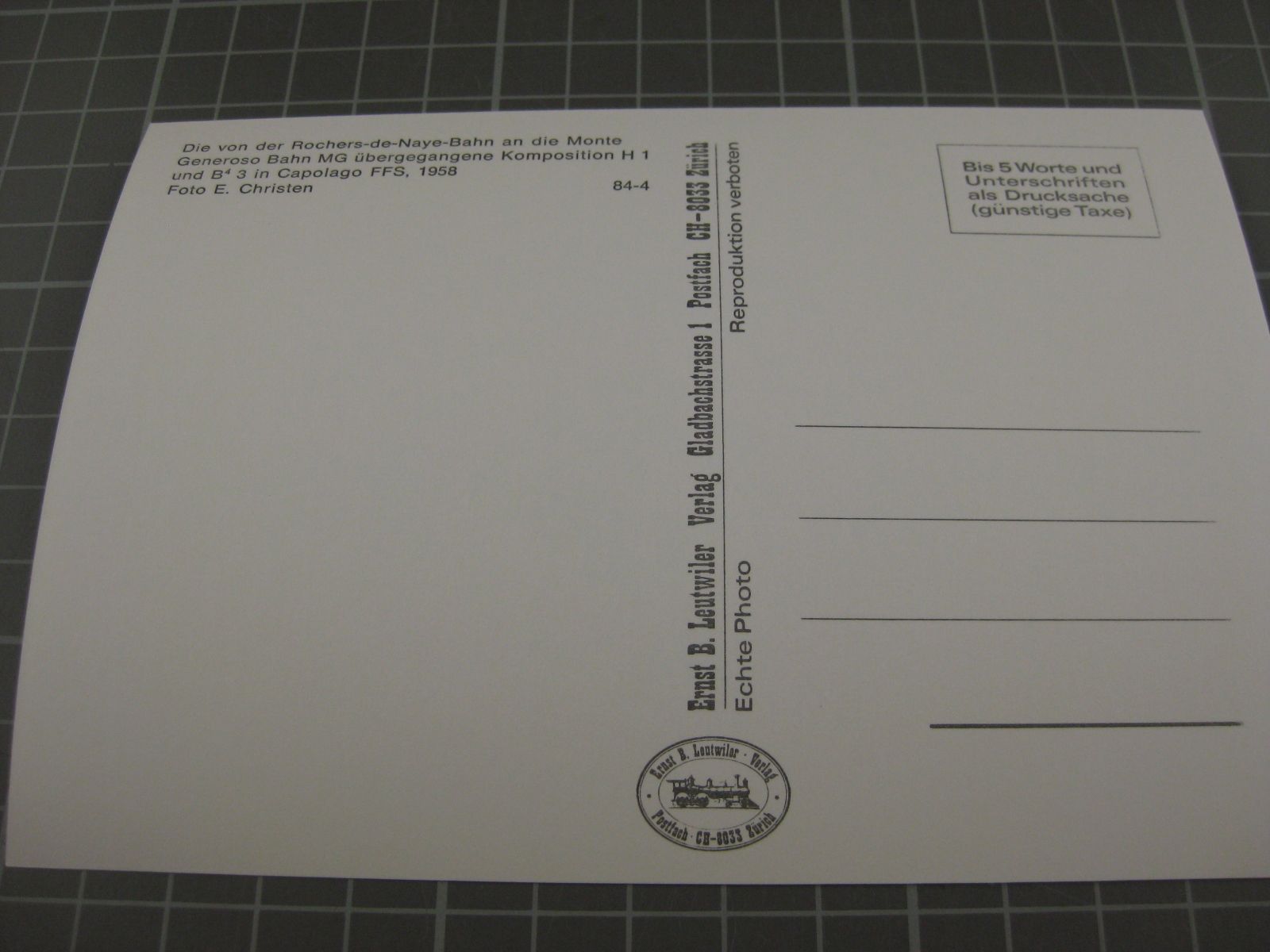 Cartoline postali: AK Capolago mit Zug – Nuovo (secondo la descrizione) da Malters venduto da Marosko 1
