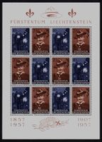 Liechtenstein – 1957 – Kleinbogen Z304+305OI ** — SBK 50.-