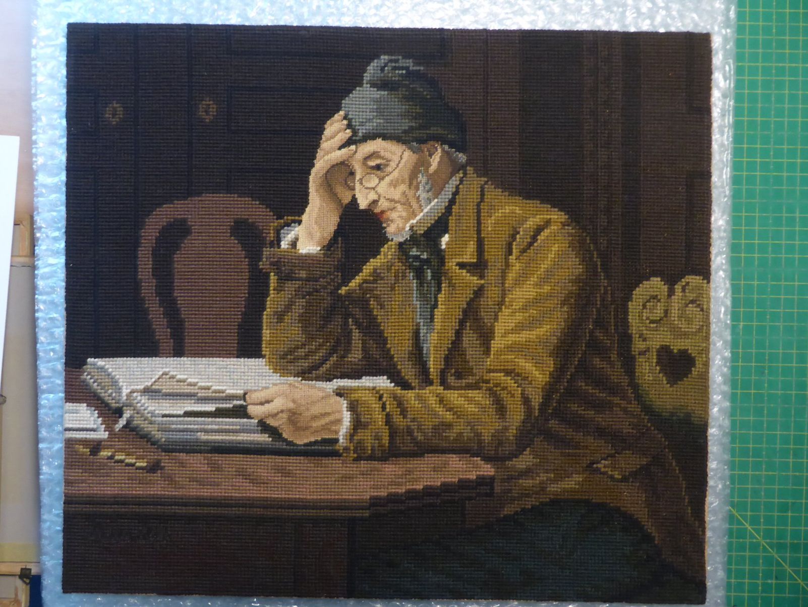 Foto & Immagini: Albert Anker - Gobelinbild - Bibellesender – Usato da Brunnadern venduto da vapiano