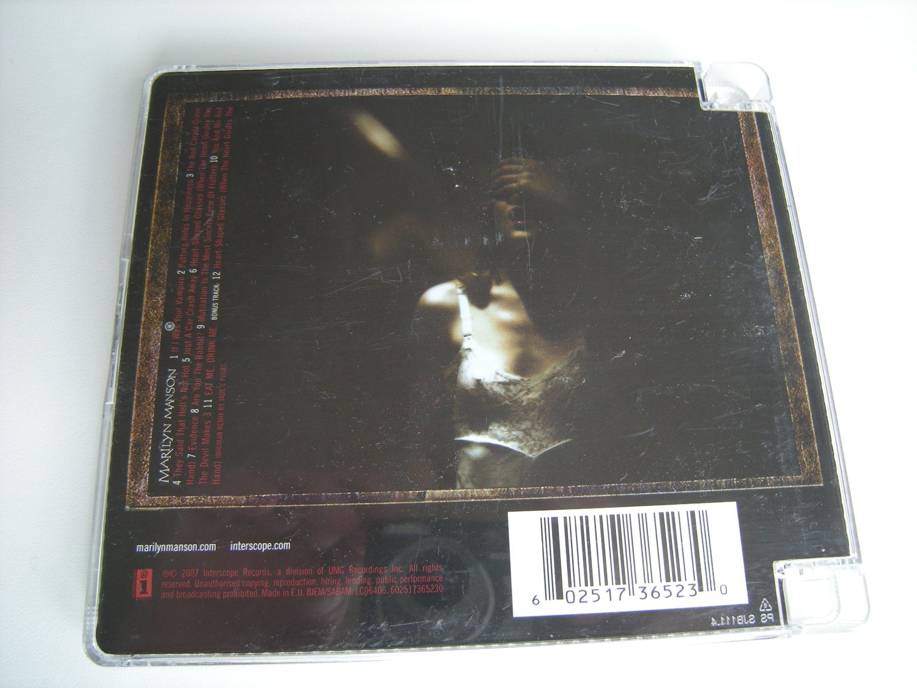 CD: MARILYN MANSON - eat me, drink me – Usato da Basel venduto da Ceebee62 1