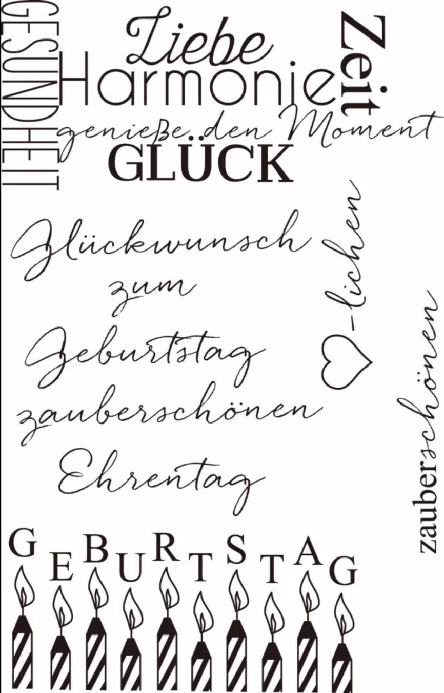 Timbri: Silikonstempel Liebe Harmonie – Nuovo e nell'imballaggio originale da Kaltbrunn venduto da schere-stein-papier