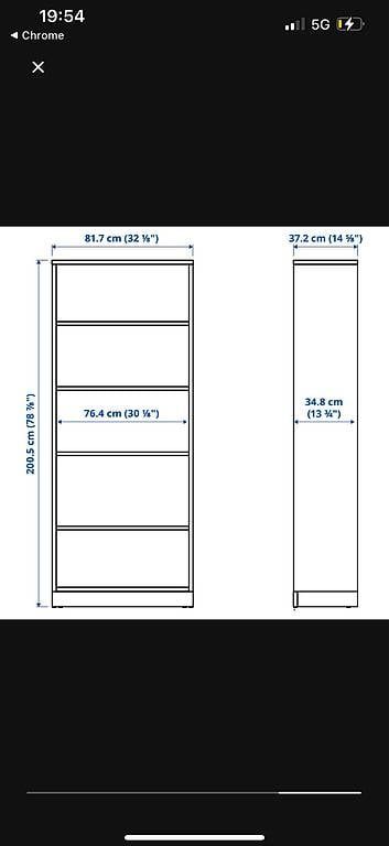 Scaffali: Ikea Tonstad Bücherregal Eiche furniert – Usato da Winterthur venduto da pabe91 1