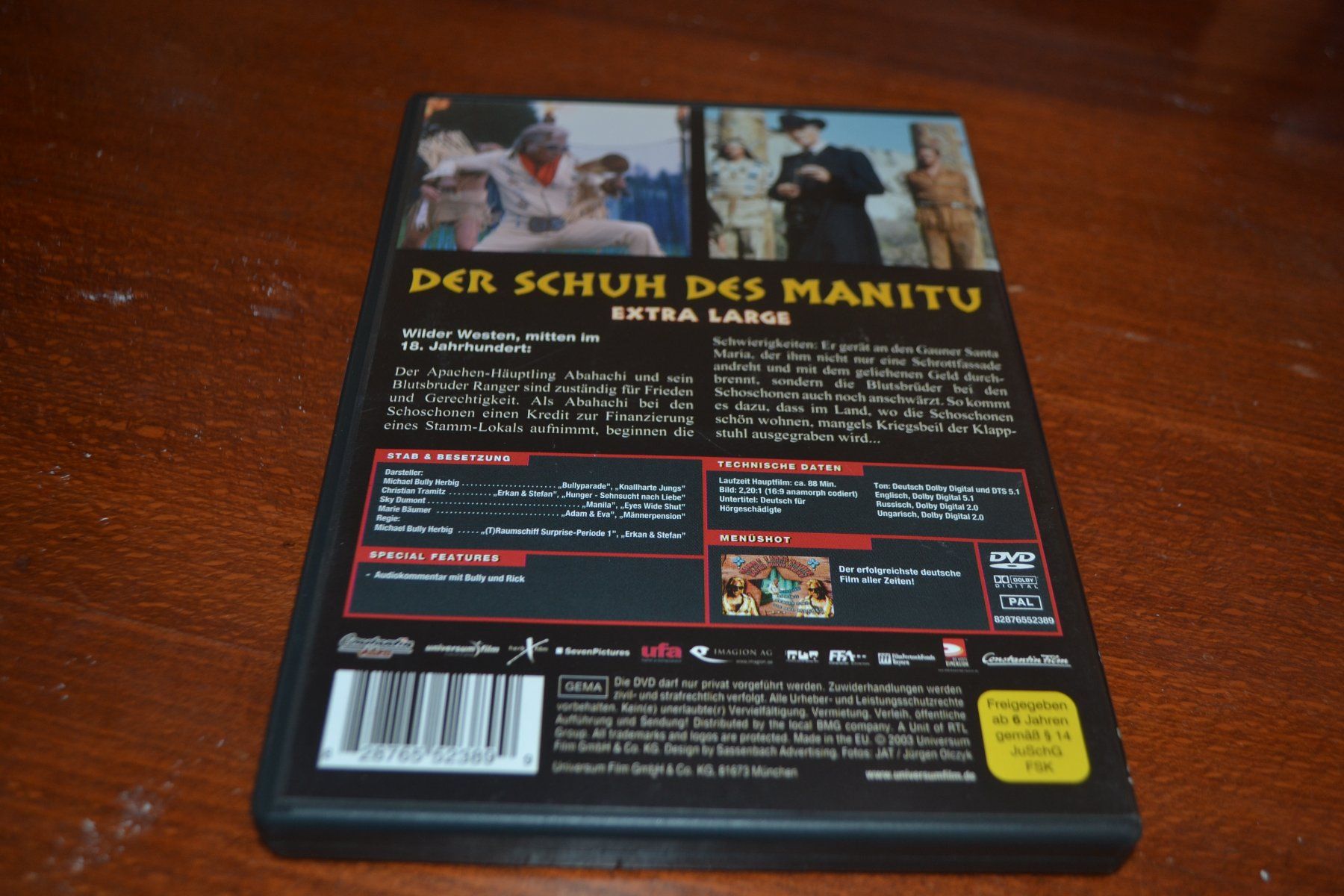 Tutti i DVDs: Der Schuh des Manitu extra large  (DVD) – Usato da Laupen ZH venduto da chefdom 1
