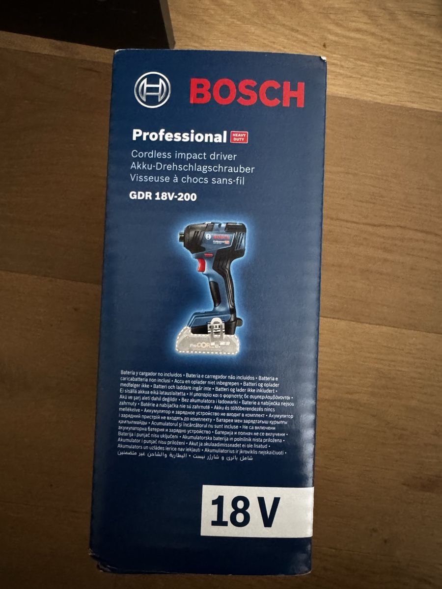 Bosch Trapani: Akku-Drehschlagschrauber GDR 18V-200 – Nuovo e nell'imballaggio originale da Mettmenstetten venduto da Monolit333 2