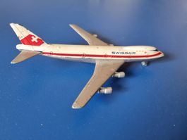 Swissair Flugzeug Modell Boeing 747