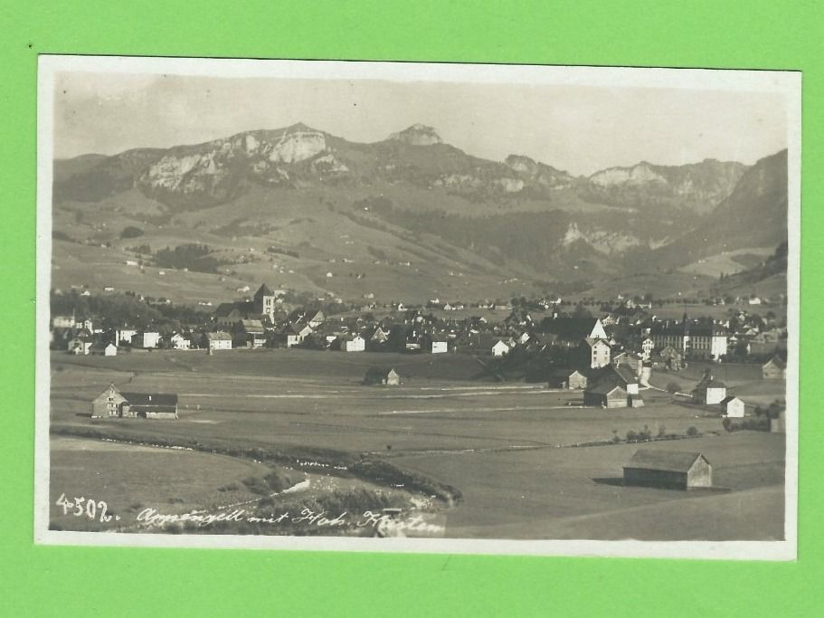 Cartoline postali: Appenzell mit Hoh Kasten – Usato da Zürich venduto da t24_de