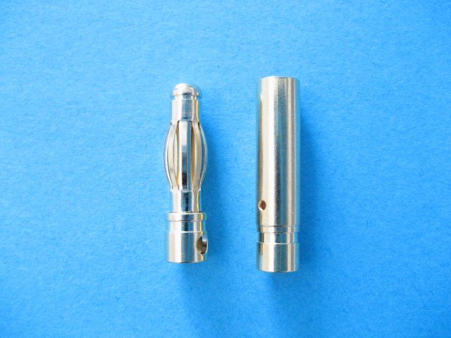 Caricabatterie: 4mm Goldstecker Set 10 Paar. – Nuovo e nell'imballaggio originale da Bonstetten venduto da Imor0 1