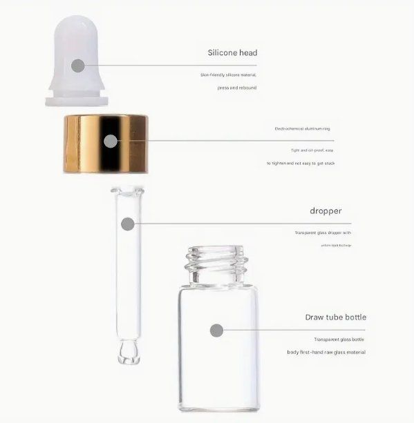 Altro in Stoviglie & Bicchieri: 10x Mini Glasfläschchen mit Pipette, 2 ml - Neuwertig – Nuovo e nell'imballaggio originale da Olten venduto da Denises_Duftwelt 3