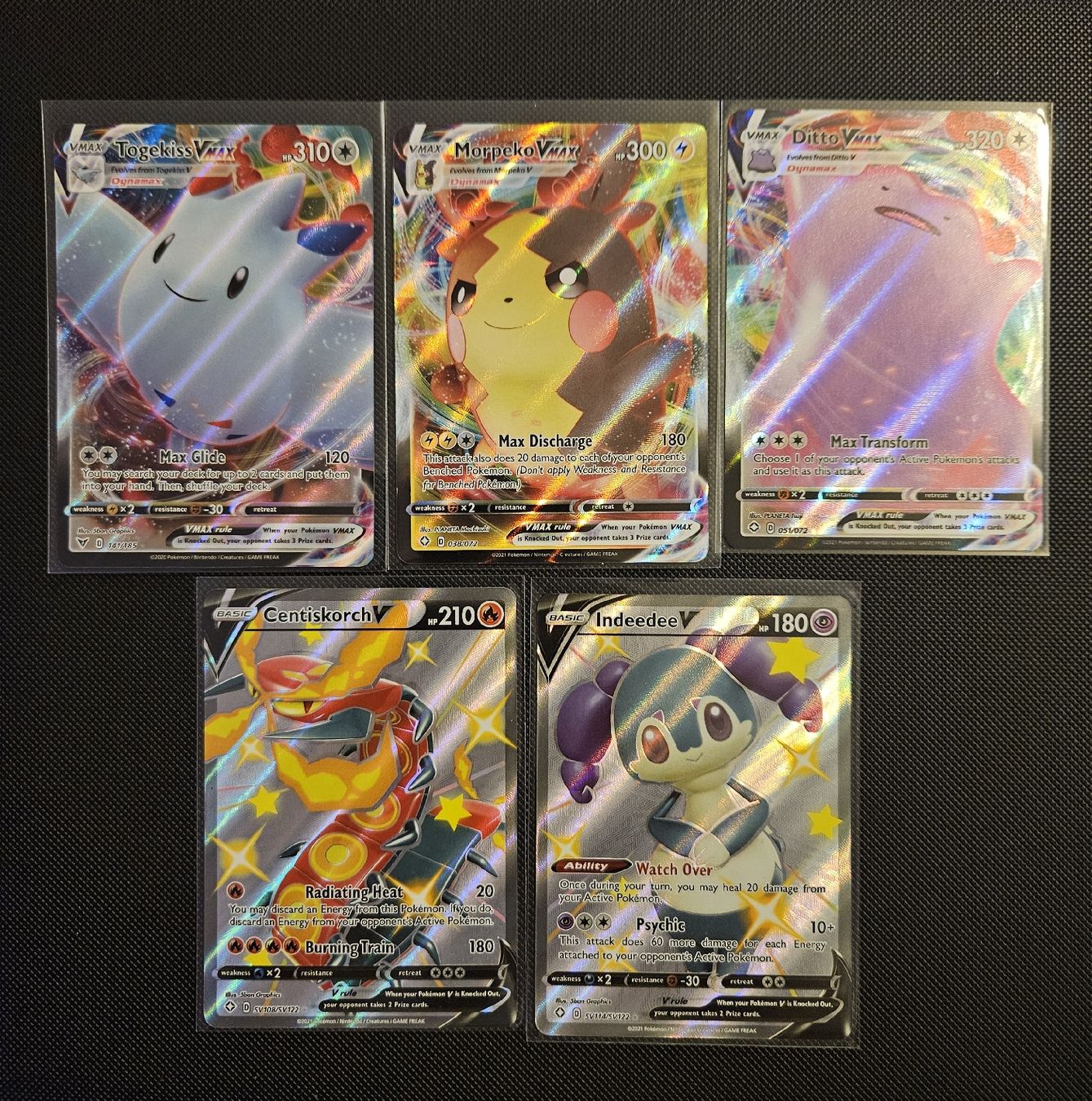 Pokémon Sammelbilder & Trading cards: Pokemon 5er Set 3xVmax + 2xV – Neu (gemäss Beschreibung) aus Rudolfstetten von KingArabi