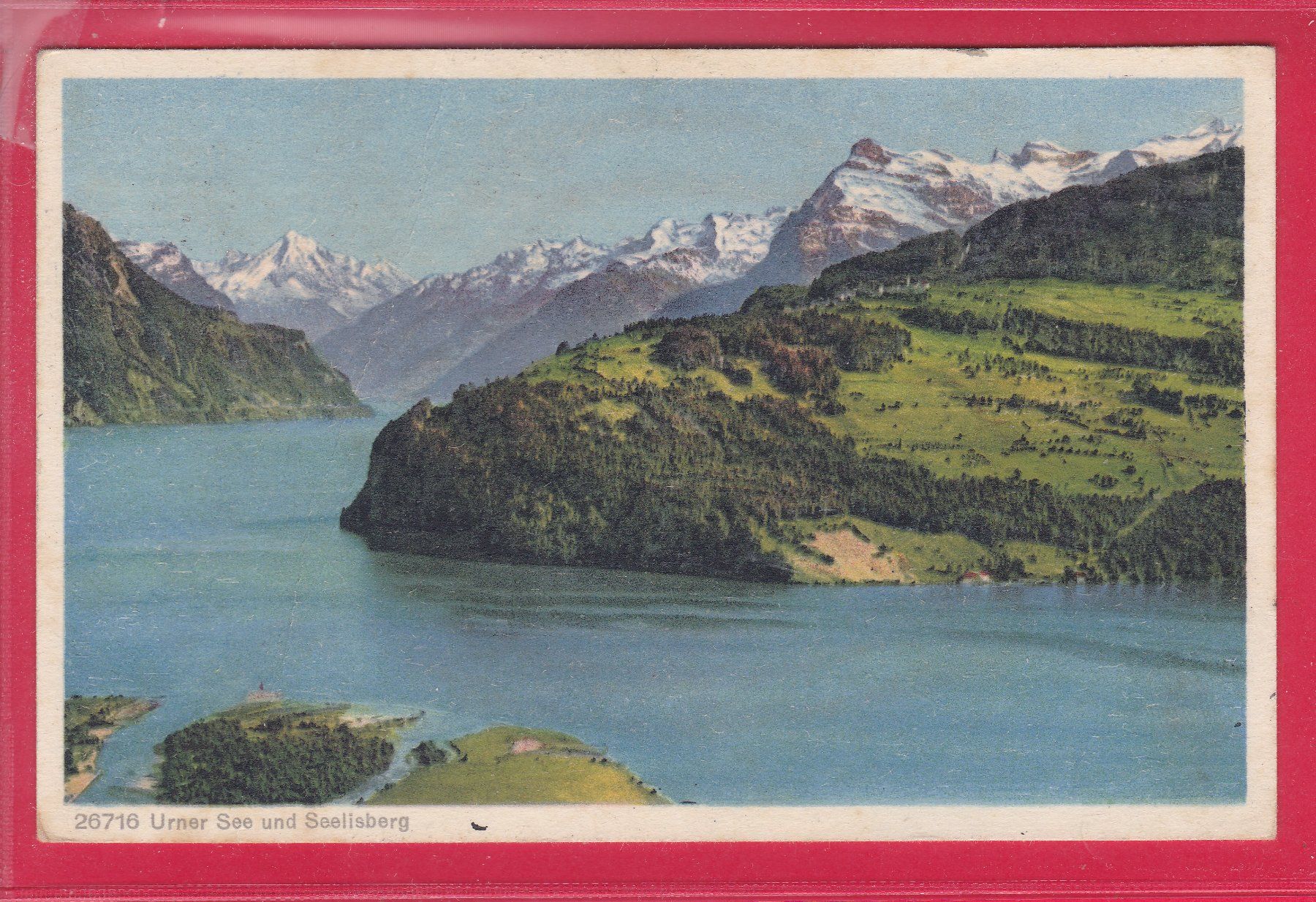 Cartoline postali: URNERSEE UND SEELISBERG, 15.3.1927 – Usato da Oberrieden venduto da Gebirgsstelze