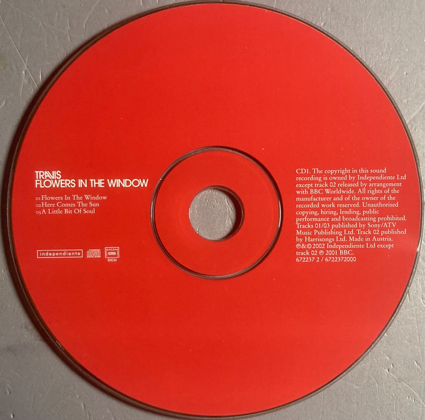 CDs: TRAVIS - FLOWERS IN THE WINDOW – Gebraucht aus Poliez-Pittet von Newtown-Records 1