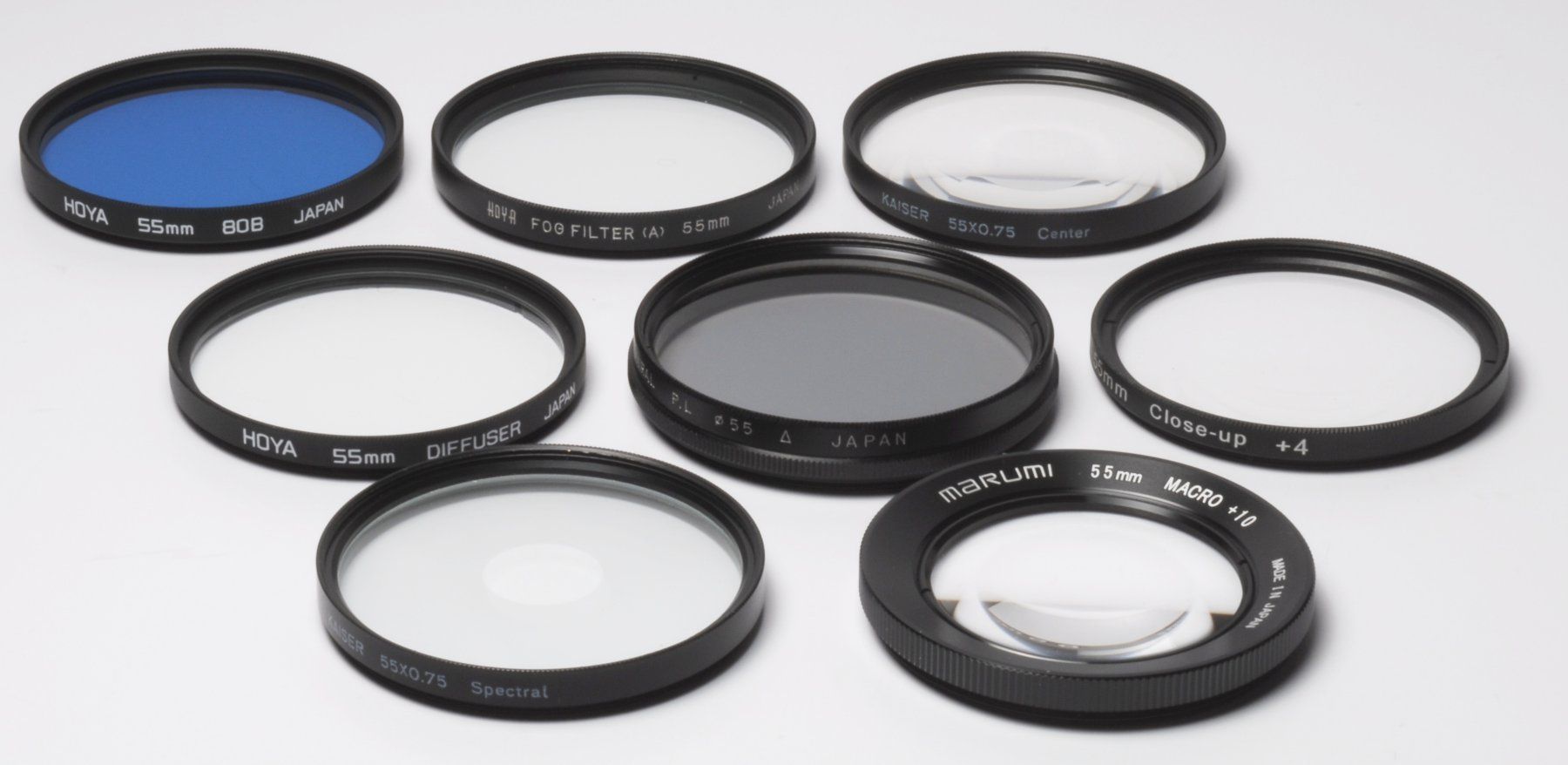 Filtri: 8 diverse Filter passend für Objektive Ø 55mm Filtergewinde – Usato da Lostorf venduto da real-value 1