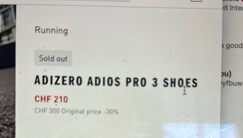 Adidas Scarpe da uomo: Marathon Running Shoes / Laufschuhe – Usato da Adliswil venduto da mir_w7lb 4