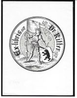 Ex-libris héraldique Karl Friedrich RITTER Trogen, Appenzell