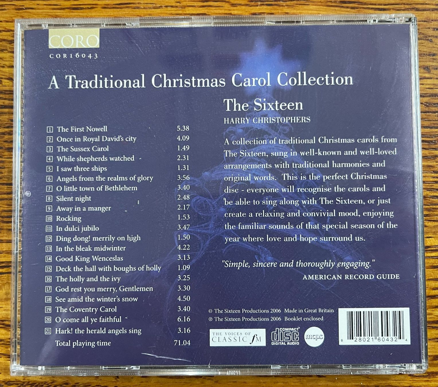 CD: A TRADITIONAL CHRISTMAS CAROL COLLECTION  - CD – Usato da Oftringen venduto da Vucki 1