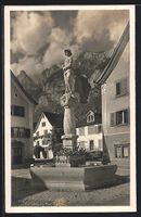 AK Wallenstadt, Partie am Brunnen, 1926