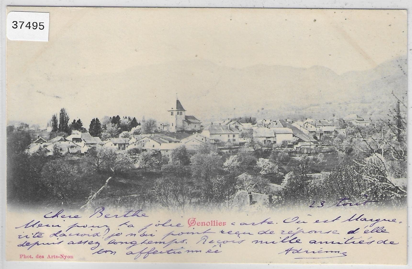 Cartoline postali: Genollier - Vue generale 1899 – Usato da Ettingen venduto da Kartenplanet