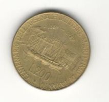 ITALIA 200 LIRE 1989 SERIE SPECIALE CENTENARIO ARSENALE