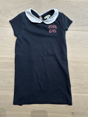 Jolie robe noire col Claudine 5 ans 110cm Cool Girl