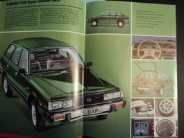 Prospekt Subaru Jahresprogramm 1980er