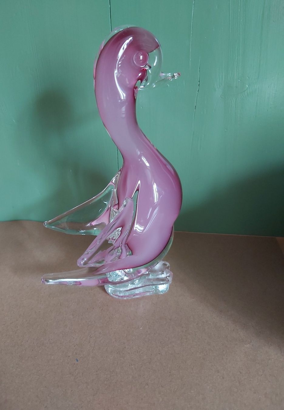 Murano Figuren: Versand möglich! Murano Glas, Ente, Schwan, rosa – Gebraucht aus Winterthur von Goldpipau 3