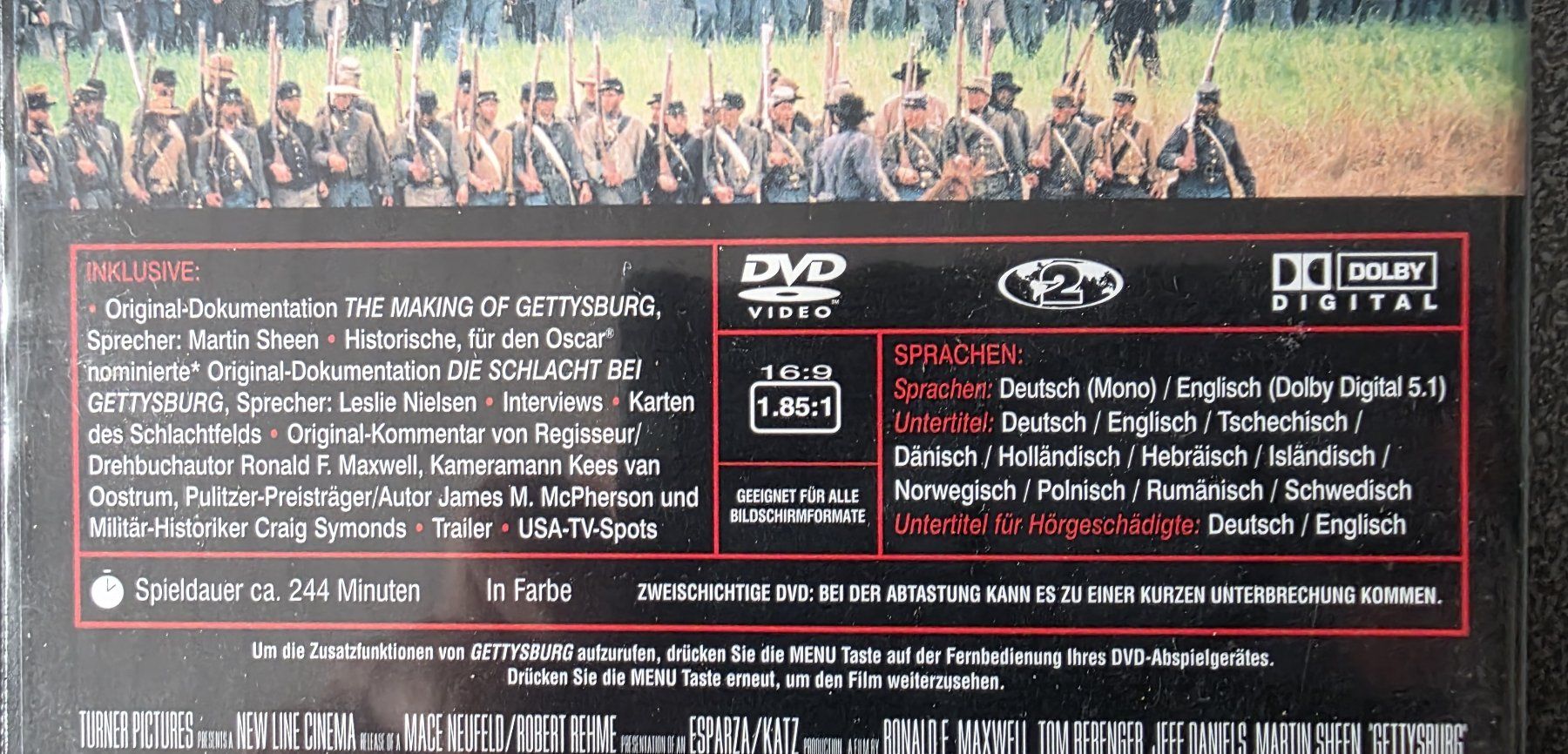 Alle DVDs: DVD / Gettysburg - Tom Berenger – Gebraucht aus Oetwil am See von fineli2 1