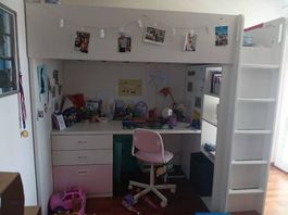 Lit mezzanine ikea avec sommier inclus