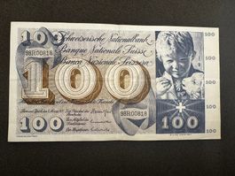 100 Franken Banknote St. Martin 1973 - 818