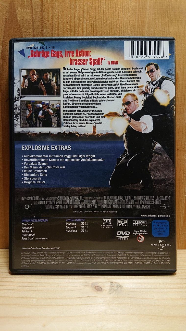 Tutti i DVDs: HOT FUZZ DVD – Usato da Wilderswil venduto da Exebub 1