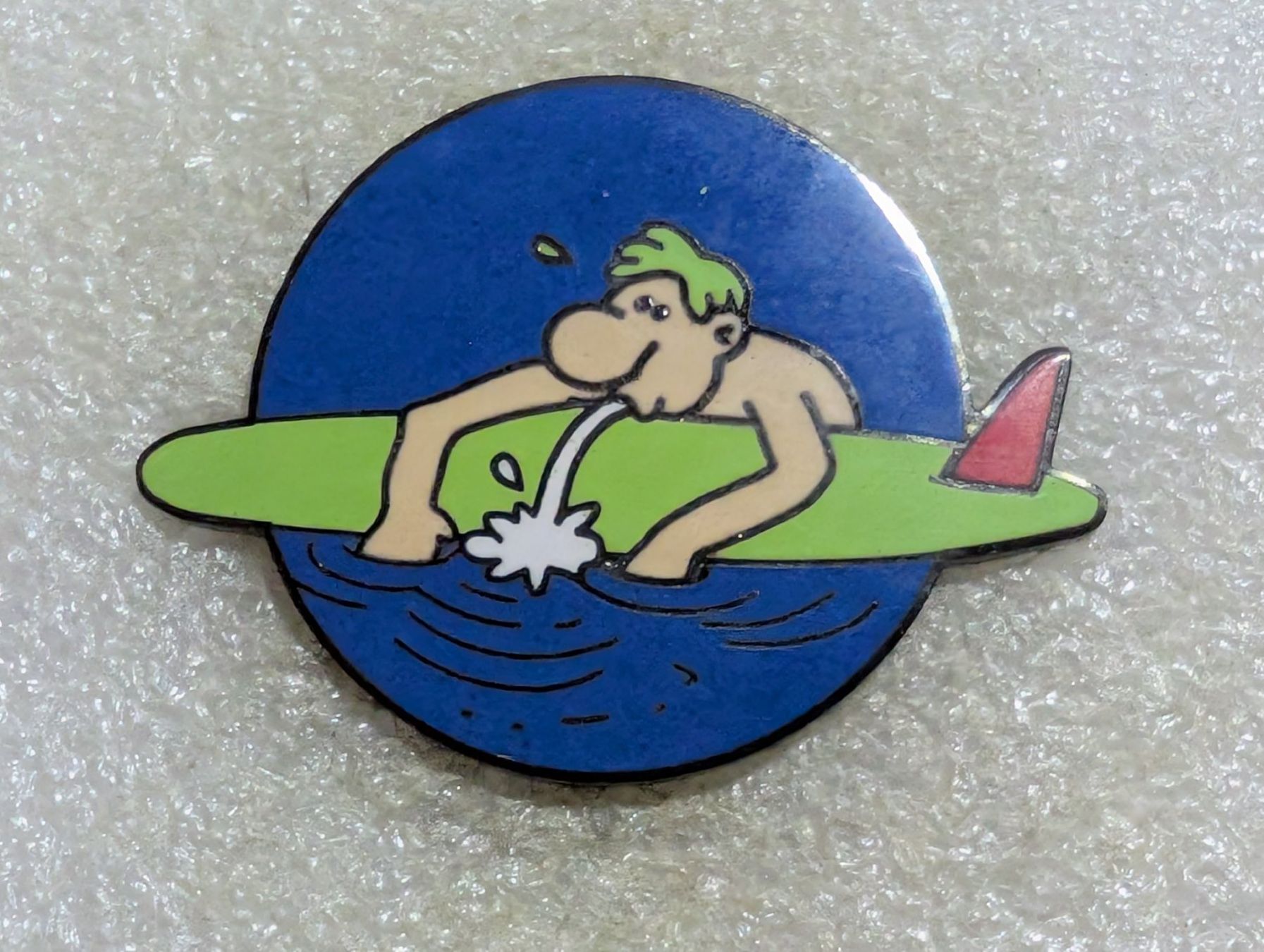 Placchette & Badge: Ansteckpin 161: Surfer – Usato da Oppligen venduto da Pin-Fall-Shop