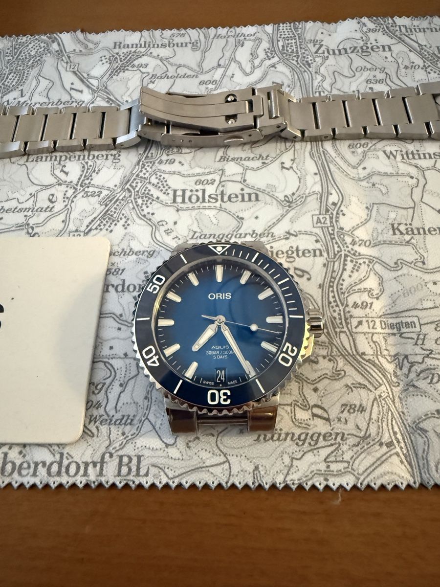 Oris Orologi: Oris Aquis Cal.400-2 41.5mm Blau – Usato da Frenkendorf venduto da VT06 6