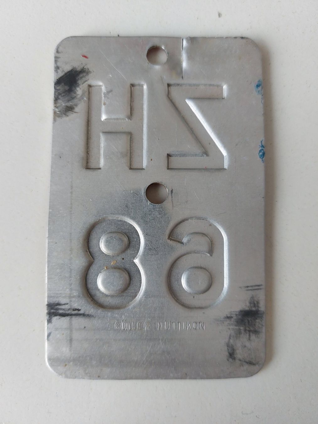 Sachs Insegne: Velonummer ZH 68 plaque Velo – Usato da Schenkon venduto da Uhu007 1