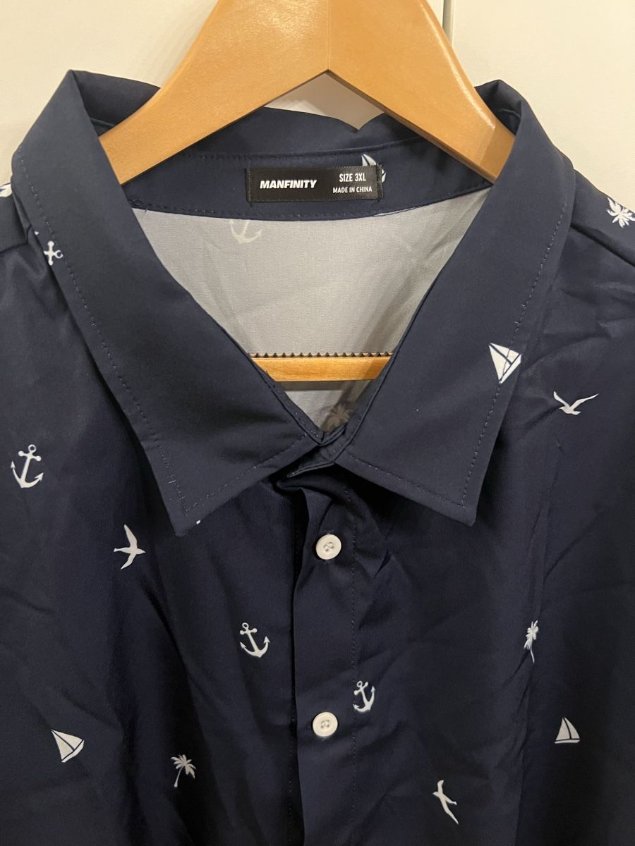 Camicie: Sommerhemd Gr XXL mit maritimen Muster, Neu – Nuovo e nell'imballaggio originale da Chur venduto da ZATO 1