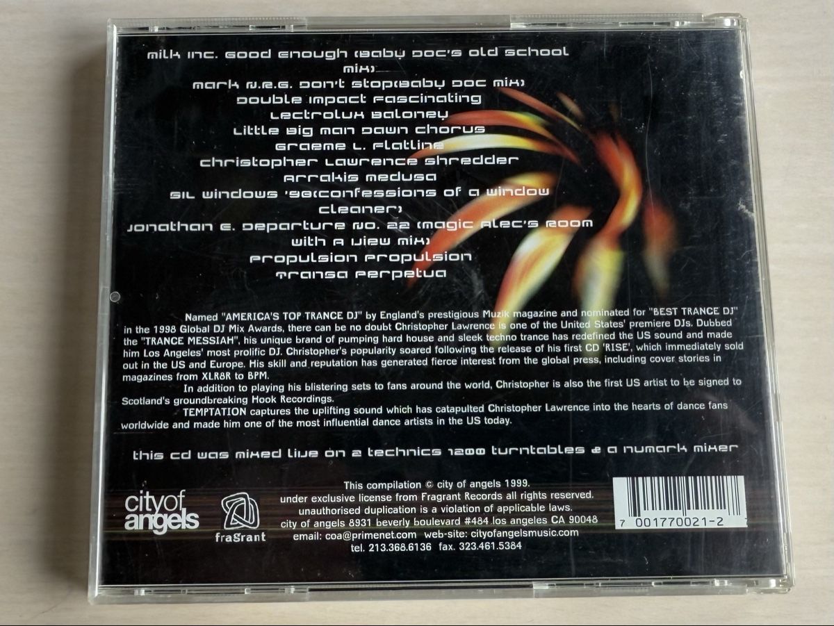 CD: CD Temptation - A Mix By Christopher Lawrence – Usato da Oberried Brienz venduto da Chyara 1