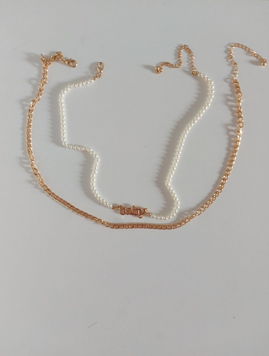 Sonstiger Schmuck: Collier perles et chaîne dorée tendance – Neu (gemäss Beschreibung) aus Le Mont-Pèlerin von jux_x96b 1