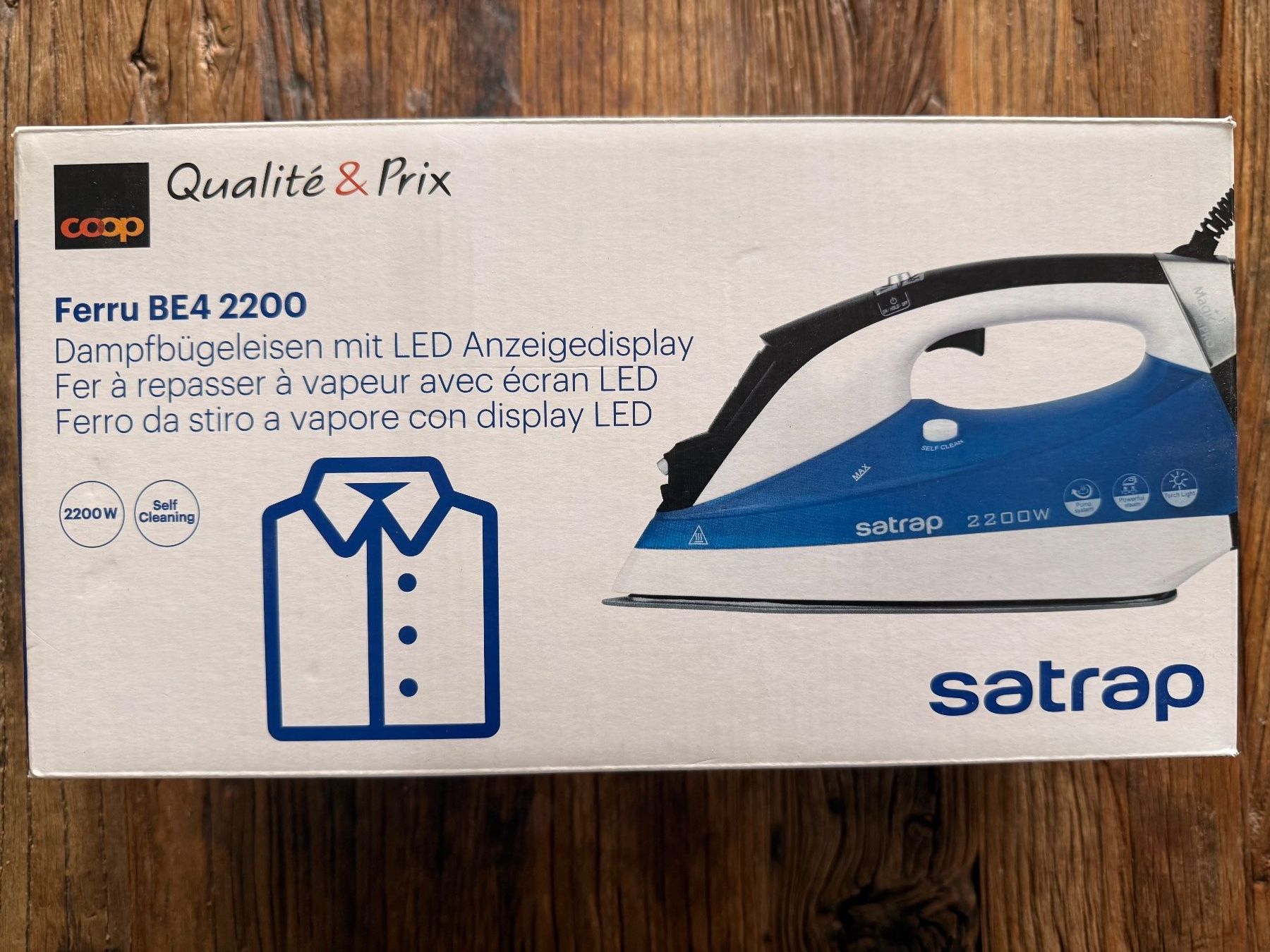 Ferri da stiro: Satrap: Dampfbügeleisen – Nuovo e nell'imballaggio originale da Teufenthal AG venduto da MeineSchatztruhe